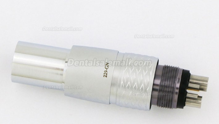 COXO CX229-GN Dental LED 6 Hole Coupling Quick Coupler Fit NSK Phatelus Turbine Handpiece